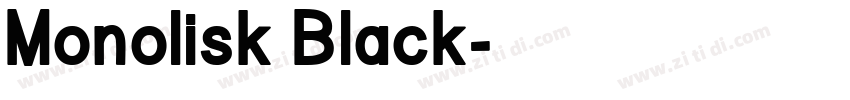 Monolisk Black字体转换